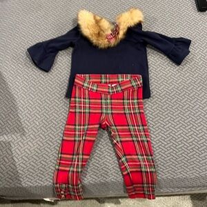 Like new worn once Janie & Jack holiday set 2T
